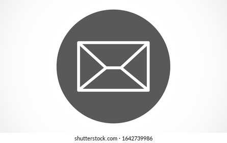 Mail icon line vector. Symbol of communication or message, envelope with trendy flat line style icon for web Mail icon line vector , logo, app, UI design.