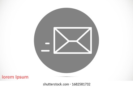 Mail icon line vector. Symbol of communication or message, envelope with trendy flat line style icon for web Mail icon line vector , logo, app, UI design.