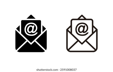 Mail icon logo design. email sign and symbol. E-mail icon. Envelope icon