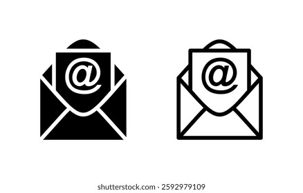 Mail icon logo design. email sign and symbol. E-mail icon. Envelope icon