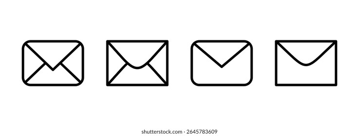 Ícone de email logotipo design. sinal de email e símbolo. Ícone de email. Ícone Envelope