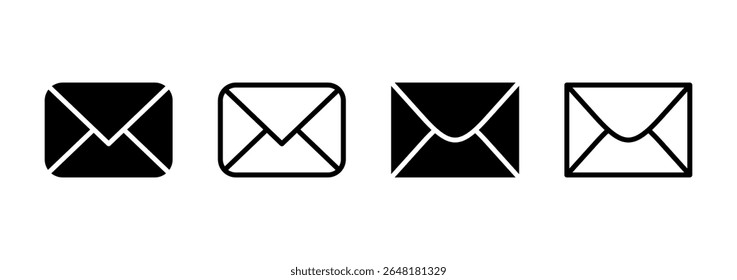 Ícone de email logotipo design. sinal de email e símbolo. Ícone de email. Ícone Envelope