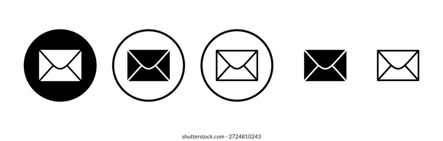 Diseño del logotipo del icono del correo electrónico. signo y símbolo del correo electrónico. Icono de correo electrónico. Icono de sobre