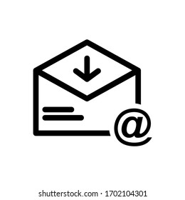 mail icon or logo isolated sign symbol vector illustration - high quality black style vector icons
