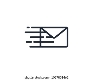 Mail icon logo template