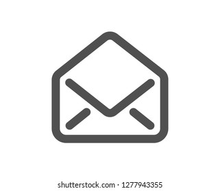 Mail icon. Message correspondence sign. E-mail symbol. Quality design element. Classic style icon. Vector