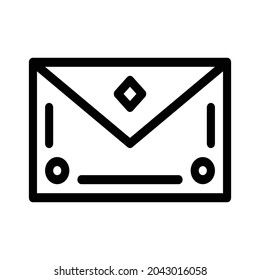 Mail Icon, Message Icon and Email Icon – Black and White
