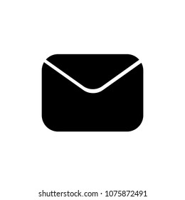 Mail icon, message or envelope icon can be used for printing or in web design 