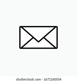 Mail Icon. Message, Envelope Symbol for Design, Presentation, Website or Apps Elements - Vector.