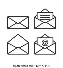 Mail Icon. Message Illustration As A Simple Vector Sign & Trendy Symbol for Design and Websites, Presentation or Mobile Application.