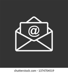 Mail Icon. Message Illustration As A Simple Vector Sign & Trendy Symbol for Design and Websites, Presentation or Mobile Application.