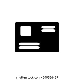 Mail icon. Message sign