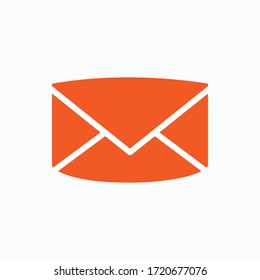Mail Icon. Message Symbol. Envelope Sign - Vector Illustration In Glyph Style for Design and Websites, Presentation or Application
