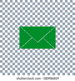 Mail icon on transparent background