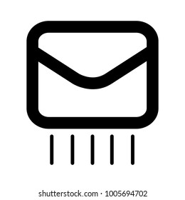 Mail icon on a white background, Vector illustration