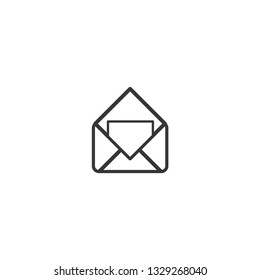 mail icon on a white background