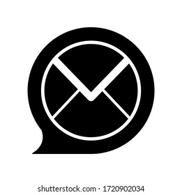 icono de correo electrónico en fondo blanco