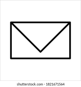 mail icon on a white background