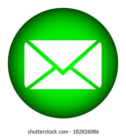 Mail icon on white background