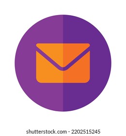Icono de correo en fondo blanco