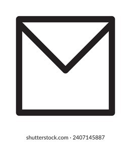 icono de correo electrónico en fondo blanco