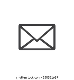 Mail Icon on the white background