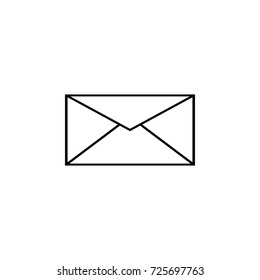 Mail icon on white background