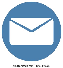 Mail icon. One of set web icons. Envelope Mail icon, vector illustration. Flat design style