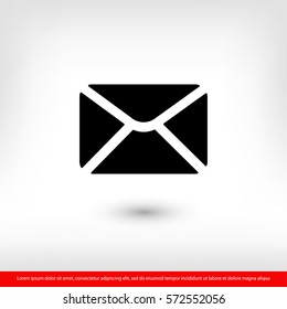  mail icon. One of set web icons