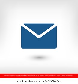  mail icon. One of set web icons