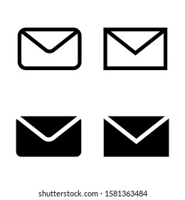 Mail icon. Online postal sign. vector illustration on white background. editable icon