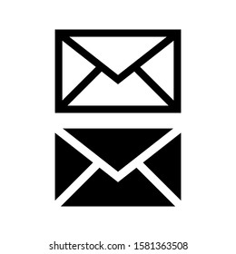 Mail icon. Online postal sign. vector illustration on white background. editable icon