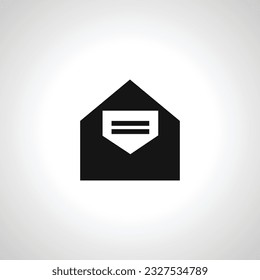 mail icon. open mail envelope icon