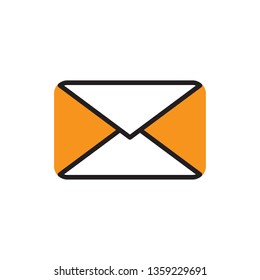 mail icon outline flat