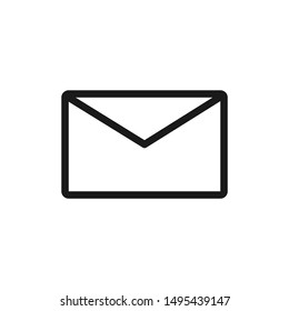 Mail icon in outline style design suitable for website, app, and ui design. Vector illustration with editable stroke and pixel perfect icons on white background. EPS 10