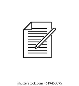 Mail icon in outline style. Isolated vector illustration