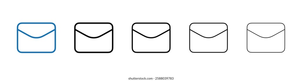 Mail Icon Outline vector logo for web ui