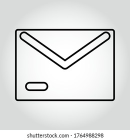 Icono de correo, signo de vector de contorno, pictograma de estilo lineal aislado en blanco. Símbolo, ilustración del logotipo. Trazo editable. Ilustración vectorial Eps10.
