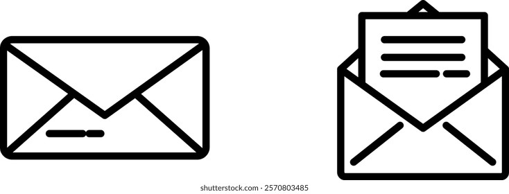  "Mail Icon Representing Communication, Messaging, and Delivery Services for Personal and Professional Use"