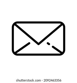 Mail-Symbol Senden Sie ein Piktogramm für Nachrichten für das Web. Zeilenhub, Vektor eps10. Einfaches Logo-Symbol einzeln auf weißem Hintergrund. Rahmensymbol 