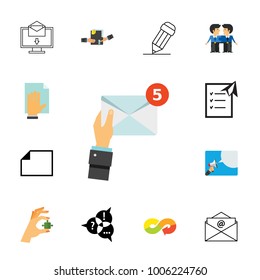 Mail icon set