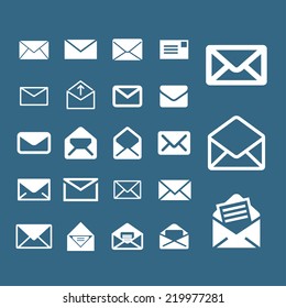 mail icon set