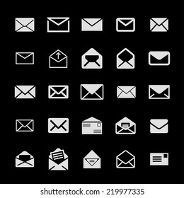 mail icon set