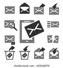 mail icon set