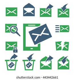 mail icon set