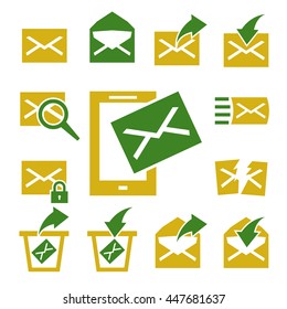 mail icon set