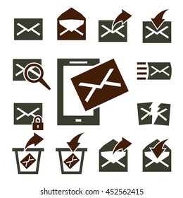 mail icon set