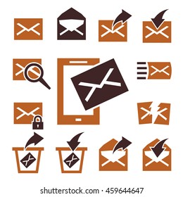 mail icon set