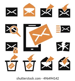 mail icon set
