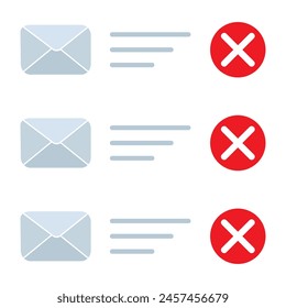 Mail icon set. E-mail symbol, vector. Envelope icon set design. Mail Sign and Symbol design for website or apps elements.